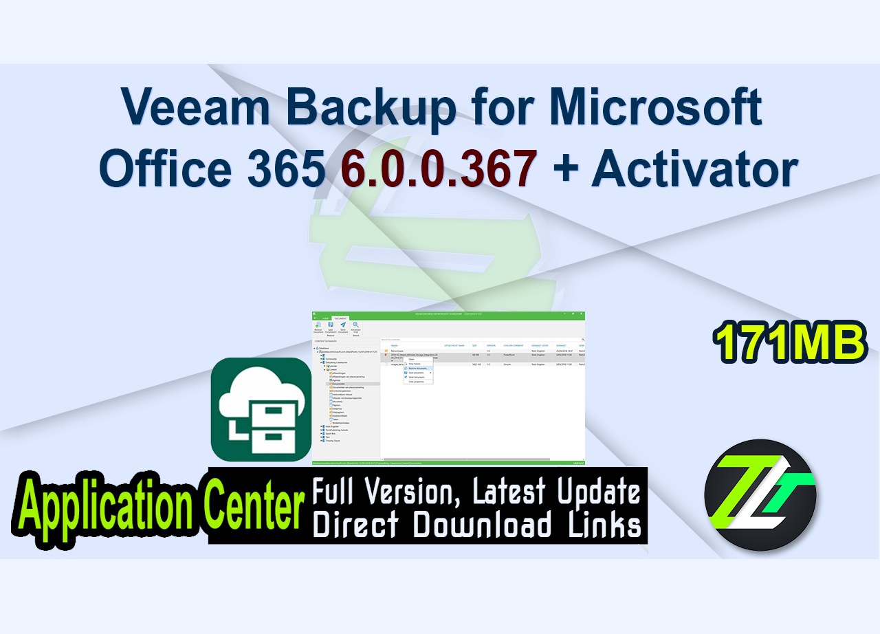 Veeam Backup for Microsoft Office 365 6.0.0.367 + Activator
