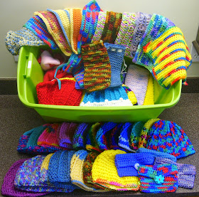 Crochet donations to Operation Christmas Child shoeboxes.