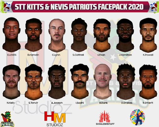 st kitts and nevis patriots FACEPACK BY SHAILESH STUFF