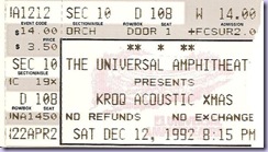 1992 12.12 KROQ Acoustic Xmas Universal Amphitheatre