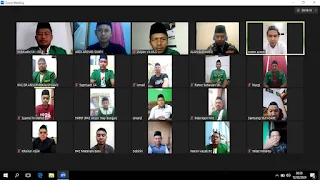 Pimpinan Cabang Gerakan Pemuda Ansor dan Fatayat NU Kabupaten Lampung Timur mengadakan Mujahadah Kebangsaan secara virtual.