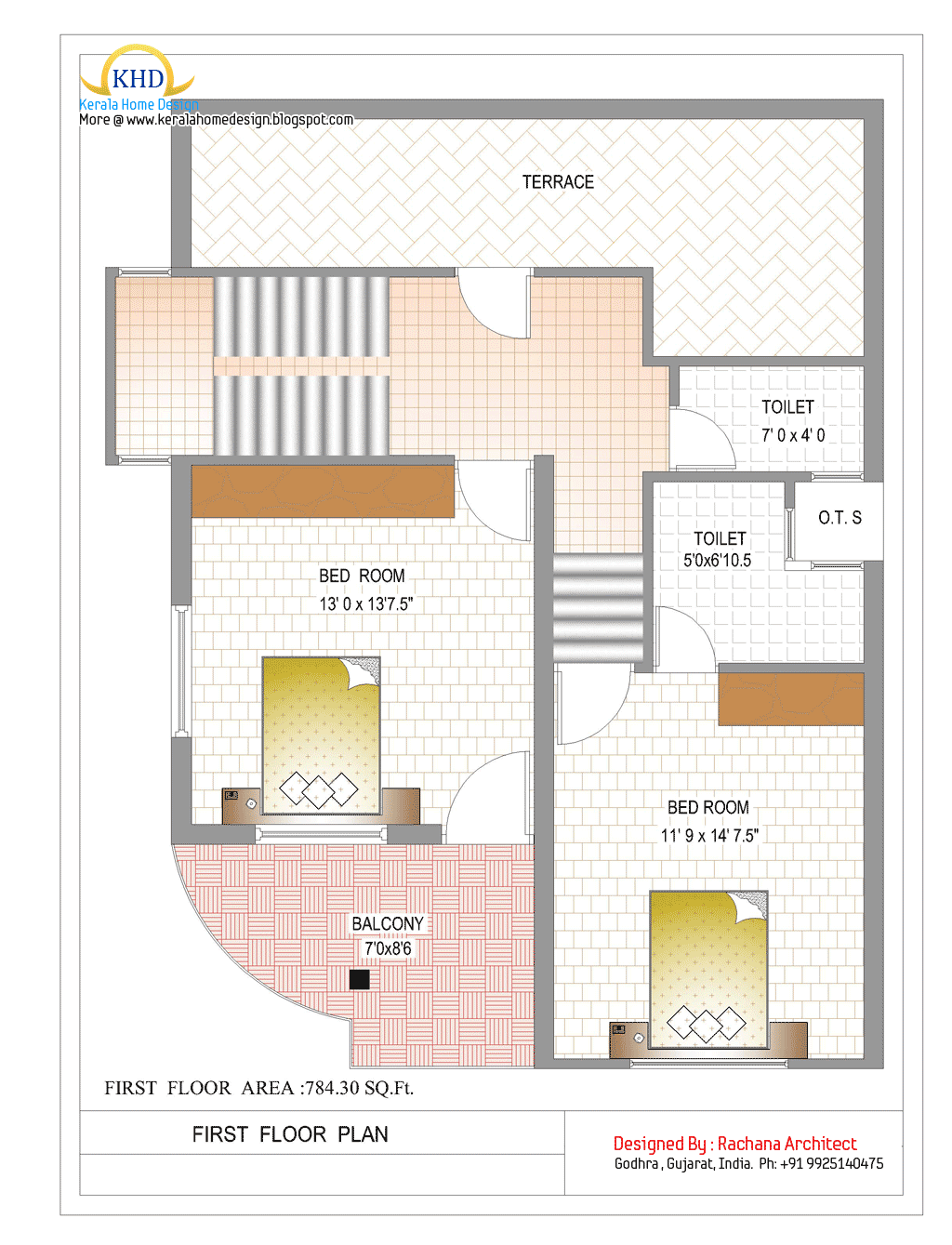 Duplex House Plan and Elevation - 1770 Sq. Ft. - Kerala ...