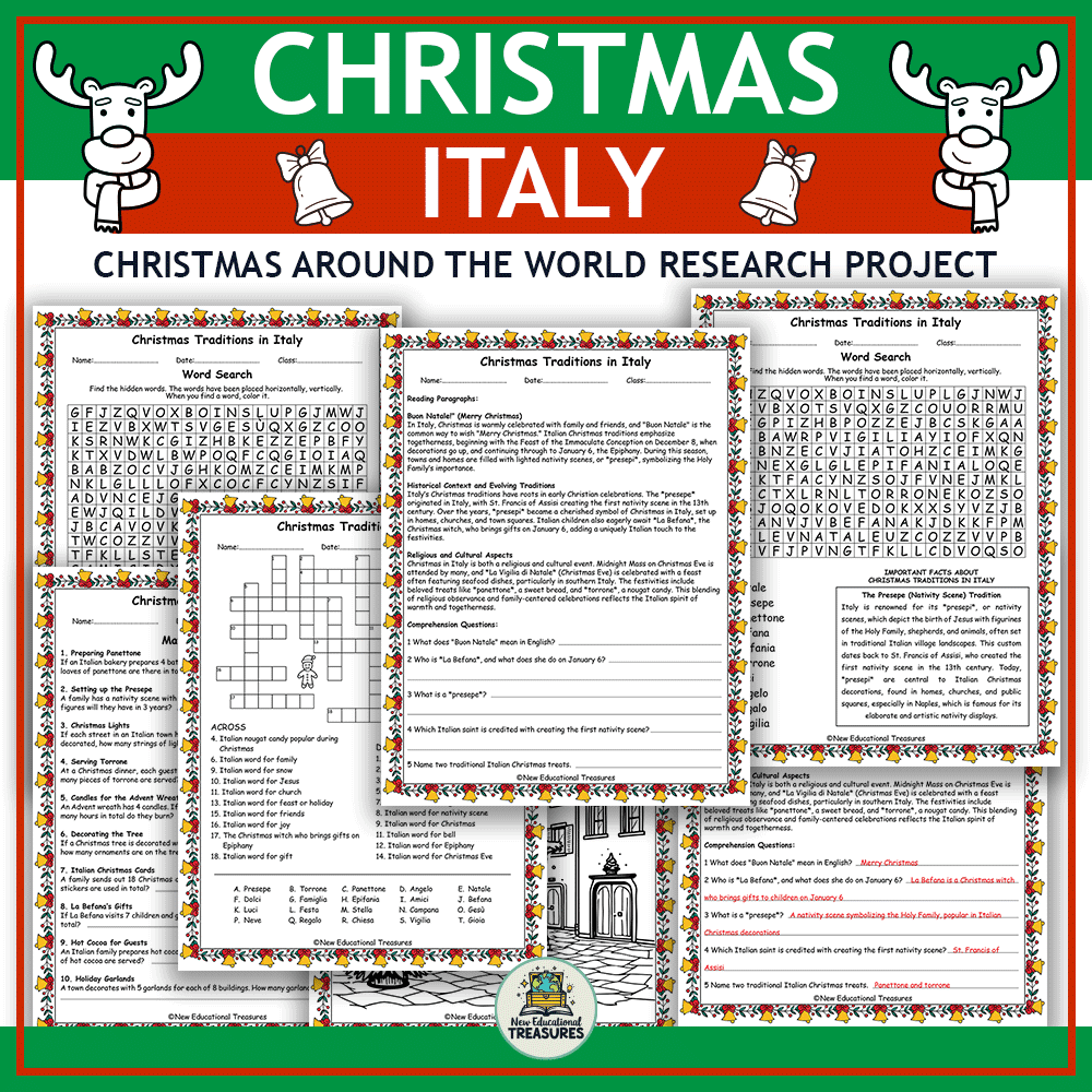Christmas in Italy: Christmas Around the World Research Project