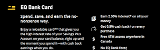 Screen shot of EQ Bank Card Benefits