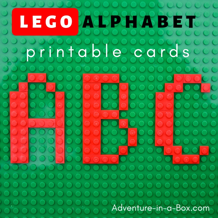 LEGO 2D Alphabet Cards
