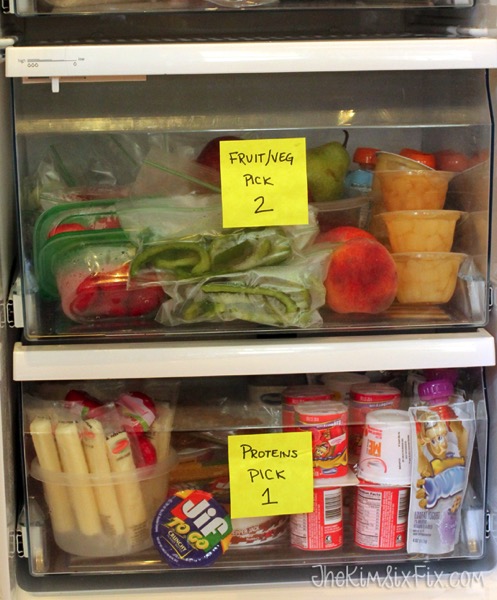 Lunch packing station for kids
