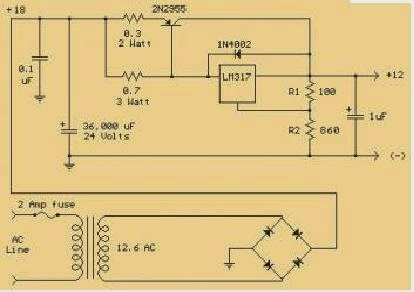 Circuit de régulateur de tension 