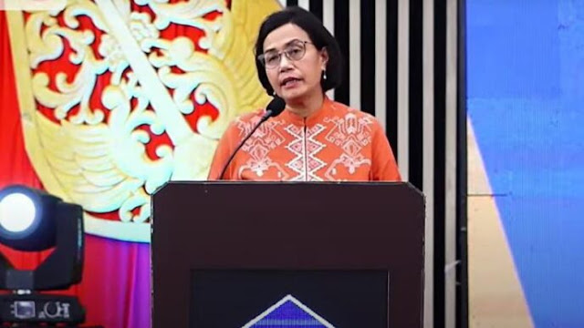 Sri Mulyani Indrawati Menteri Keuangan RI memberikan kuliah umum tentang peran kebijakan fiskal di STKIP PGRI Sumenep