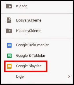 Google Drive İle Sunu Hazirlama