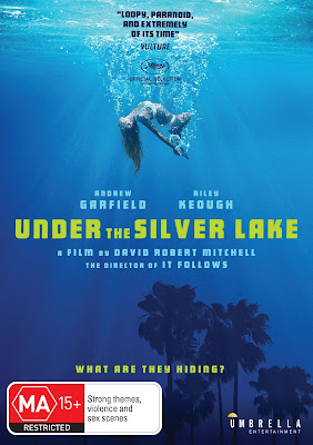 DVD Cover for Umbrella Entertainment's UNDER THE SILVER LAKE.