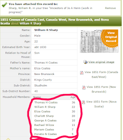 Climbing My Family Tree: Ancestry.com's Index of the 1852 Canadian Census for New Brunswick