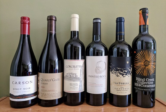 January 2018 BC wine collectibles