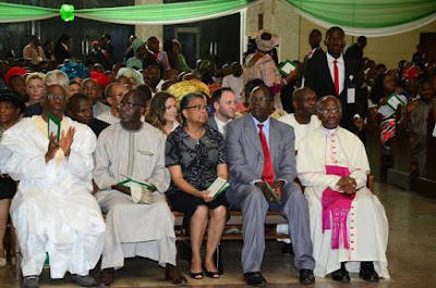 Reverends and guests attend the thanksgiving service of VP Osibajo