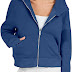 ANRABESS Women Hoodies Fleece Lined Full Zipper Sweatshirts Long Sleeve Crop Tops Clothes Sweater Thumb Hole