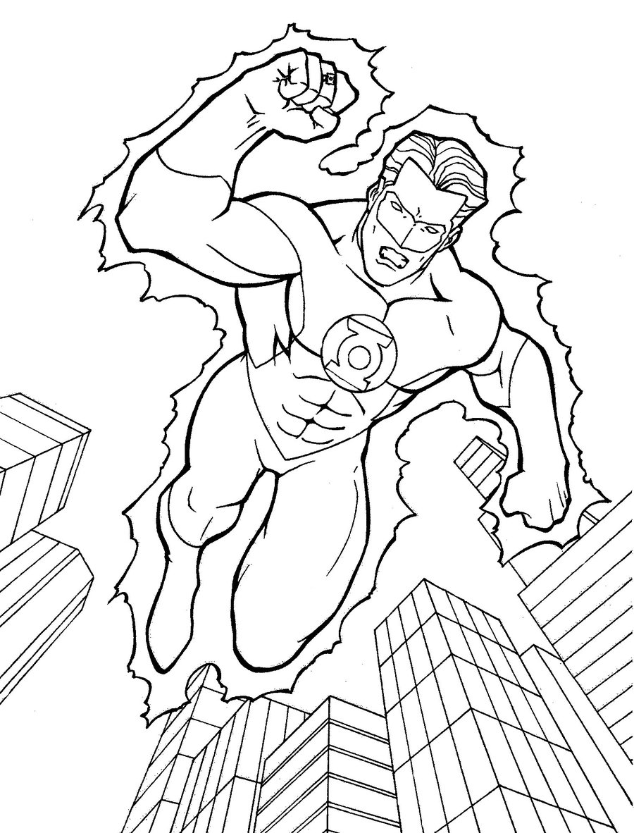 Download Green Lantern Coloring Pages ~ Free Printable Coloring Pages - Cool Coloring Pages