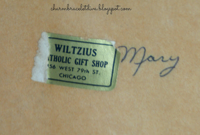 Vintage Wiltzius Catholic Gift Shop Chicago label