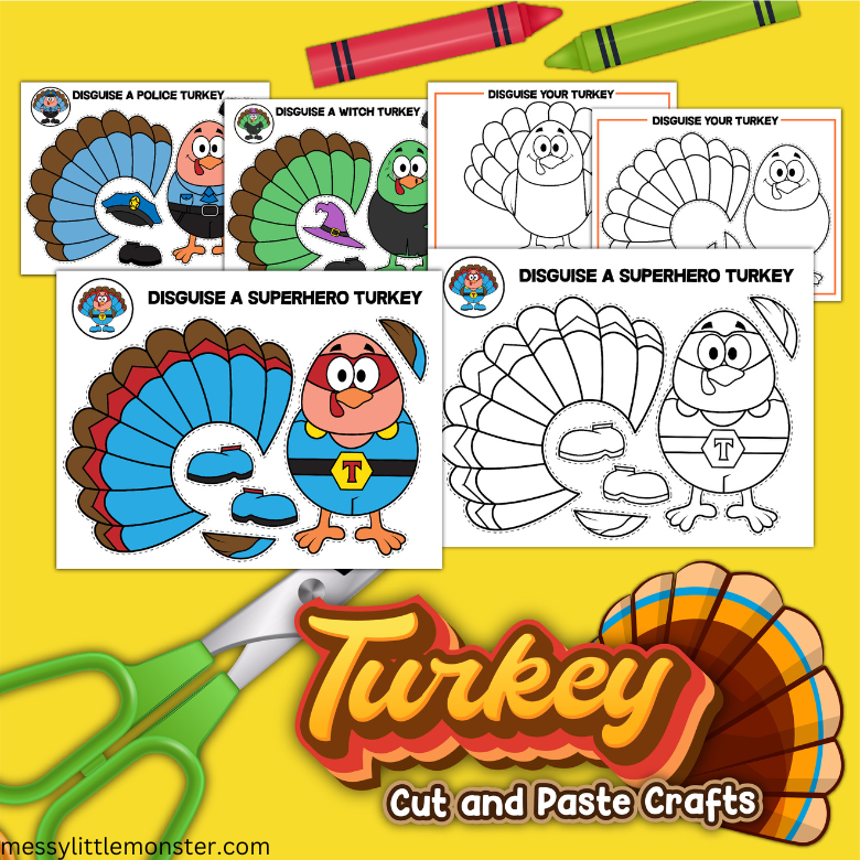 Disguise a turkey craft for thanksgiving