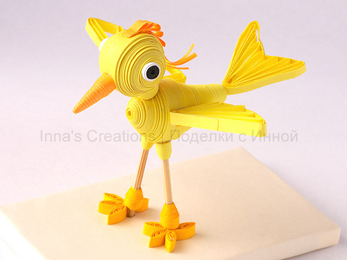 3d paper quilling birds patterns