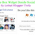 Free Add Facebook Like Box Widget Beside Beautiful Social Sharing Box in Blogger Blogspot