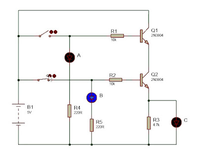 AND gate with transistors