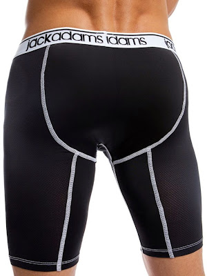 jackadams Air Jock Trunk Underwear Black-White Back Cool4Guys