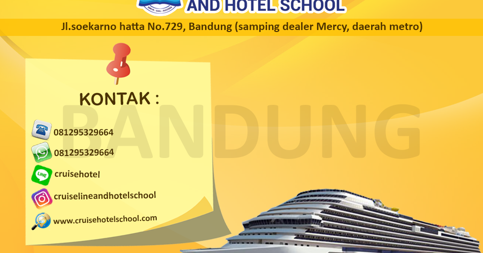 Cruise Hotel Tadika Puri: Pelatihan Kapal Pesiar Bandung
