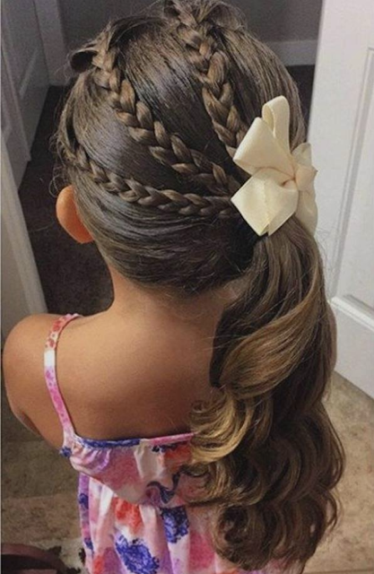 little girl braid hairstyle 2019