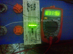 battery level indicator 3 on bread board