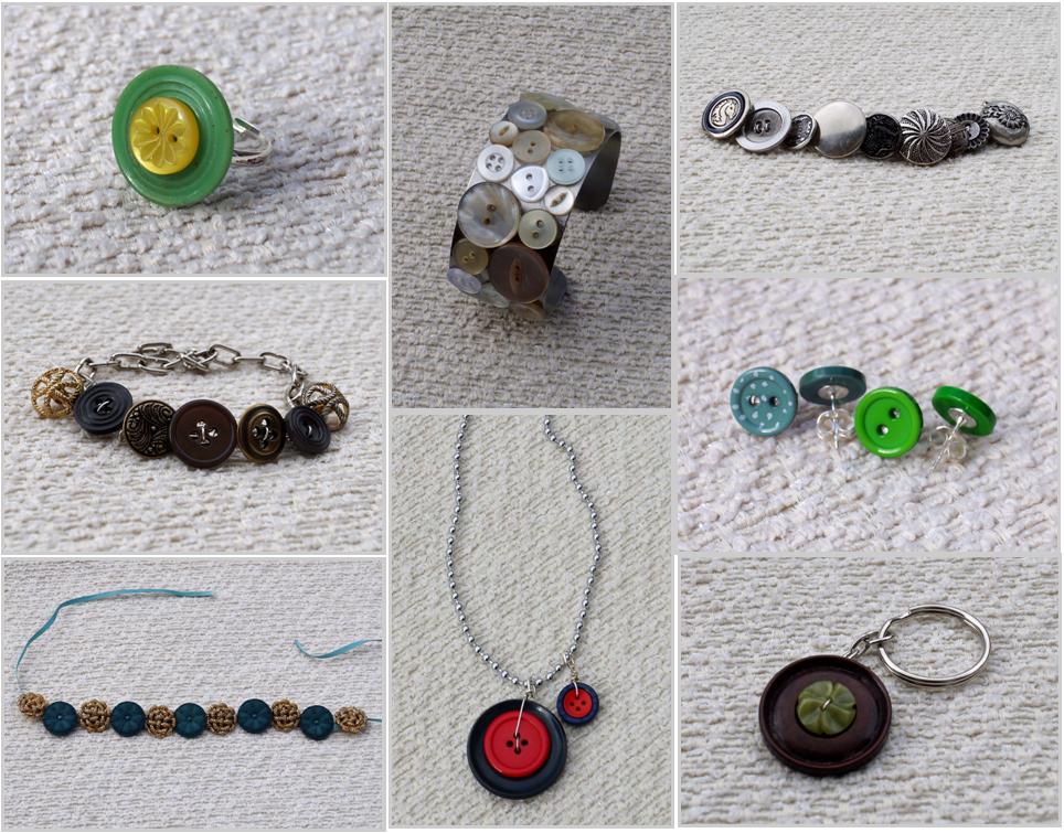 vintage button necklace | craftgawker