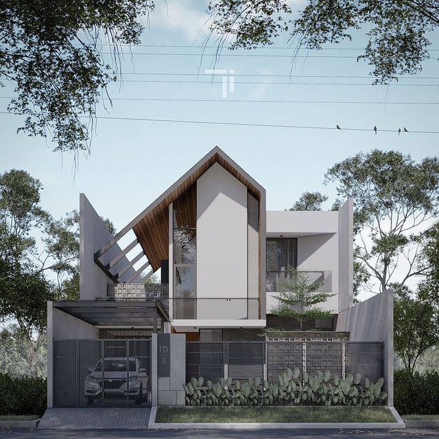 desain rumah minimalis dengan rooftop