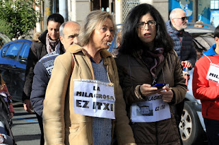 Manifestación del colegio La Milagrosa