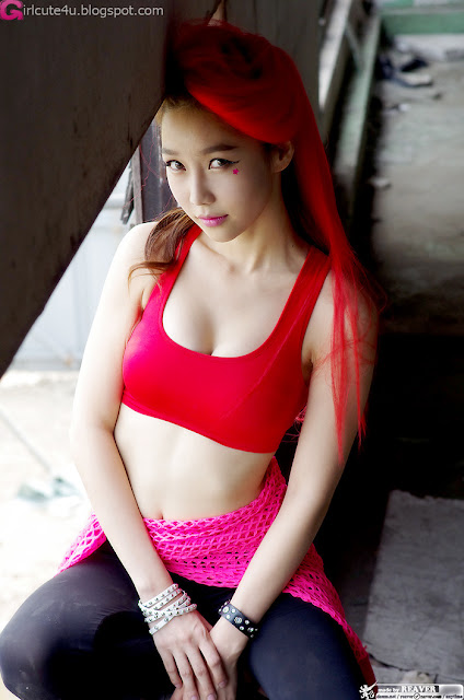 2 Go Jung Ah in Red-very cute asian girl-girlcute4u.blogspot.com