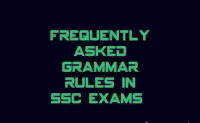 Frequently asked error detection rules /GRAMMAR RULES in SSC CGL CPO CHSL exams 