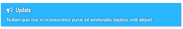 Update Box shortcode