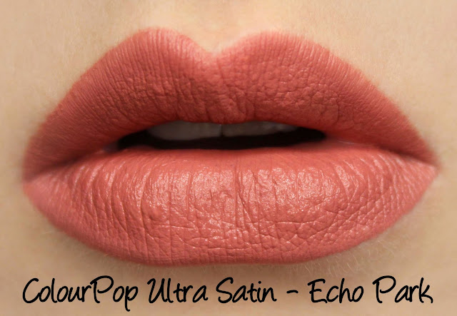 ColourPop Ultra Satin Lip - Echo Park Swatches & Review