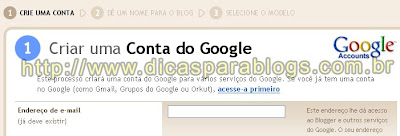 Criar Conta Google