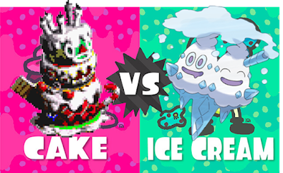 Team Cake Ice Cream Splatoon 2 Splatfest Bundt Vanilluxe Super Mario RPG Pokémon Black White