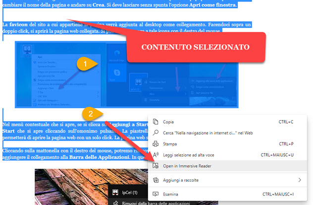 attivare la lettura immersiva in chrome canary