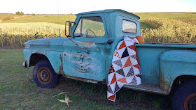 HST Halloween quilt made with Cats, Bats, & Jacks fabric by Riley Blake Designs