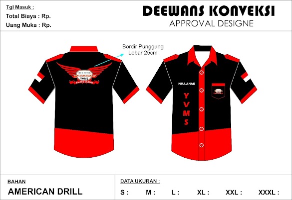 Contoh Desain Baju Club Motor