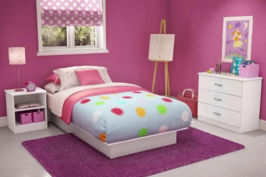 furniture minimalis  kamar  tidur  anak perempuan desain 
