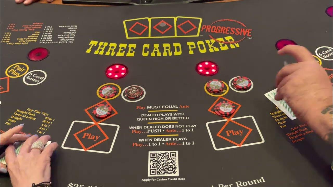 3 Card Poker Ante/Play Betting