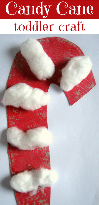 Candy Cane Toddler Craft