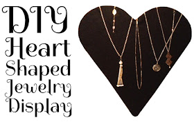 Easy DIY Heart Shaped Jewelry Display for craft shows
