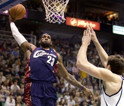 kobe bryant dunks on lebron james all star game. kobe bryant dunking on lebron