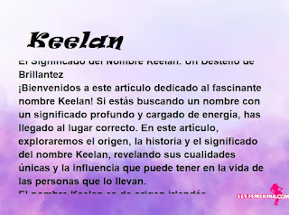 significado del nombre Keelan