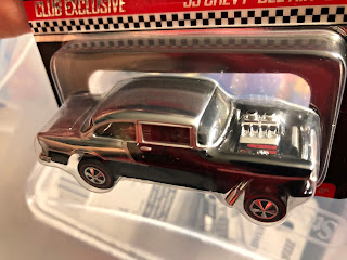 Hot Wheels RLC Membership '55 Chevy Bel Air Gasser Black Chrome