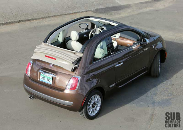 Ariel shot of the Fiat 500c