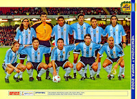 SELECCIÓN DE ARGENTINA - Temporada 2001-02 - Sorin, Saja, Riquelme, Chamot, Vivas y Husain; Caniggia, Cruz, Kily González, Placente y Verón - GALES 1 (Craig Bellamy) ARGENTINA 1 (Julio Cruz) - 13/02/2002 - Partido amistoso - Cardiff, Gales, Reino Unido, Millennium Stadium