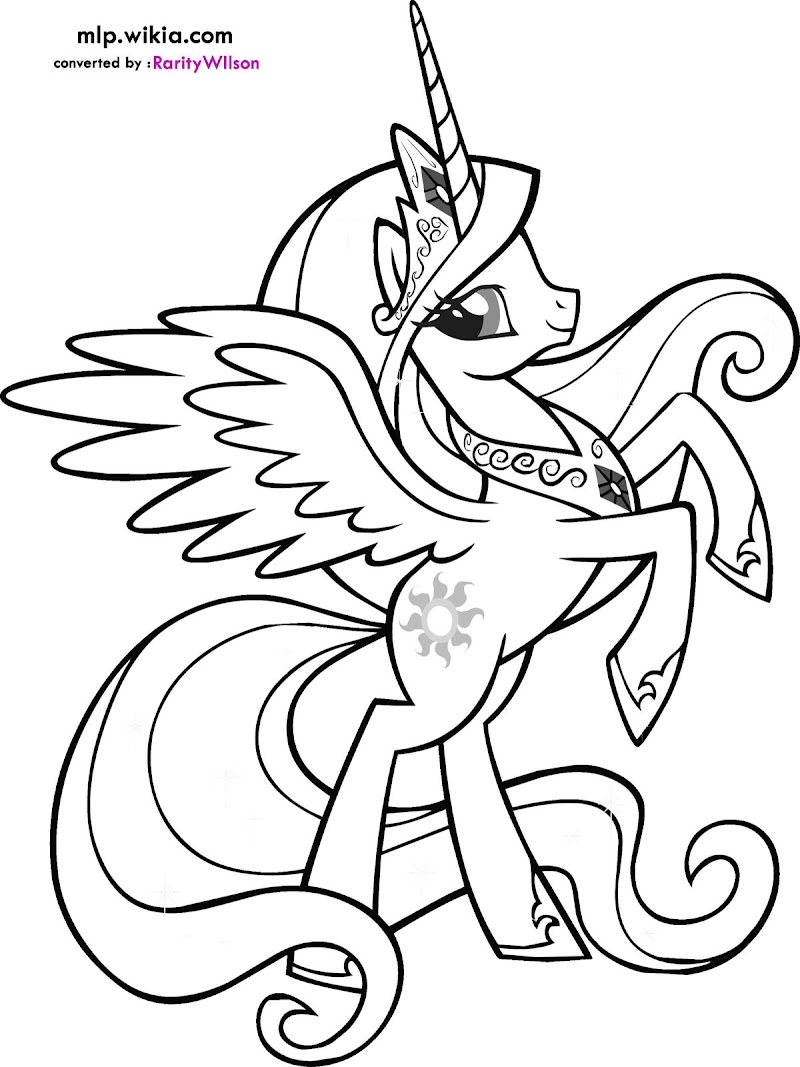 Amazing! 34+ Princess Celestia Coloring Page